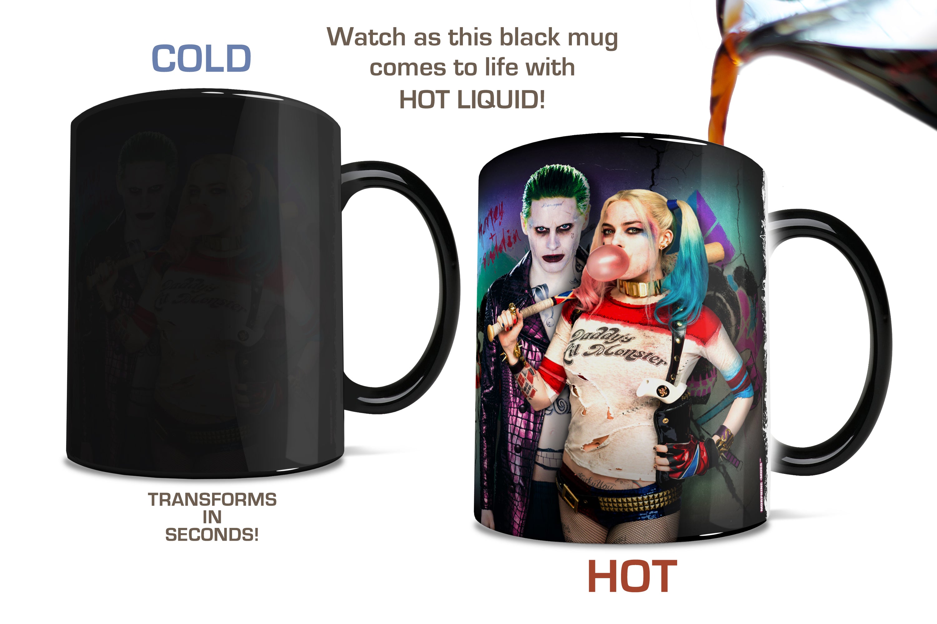 Suicide Squad (Harley and Joker) Morphing Mugs® Heat-Sensitive Mug MMUG411